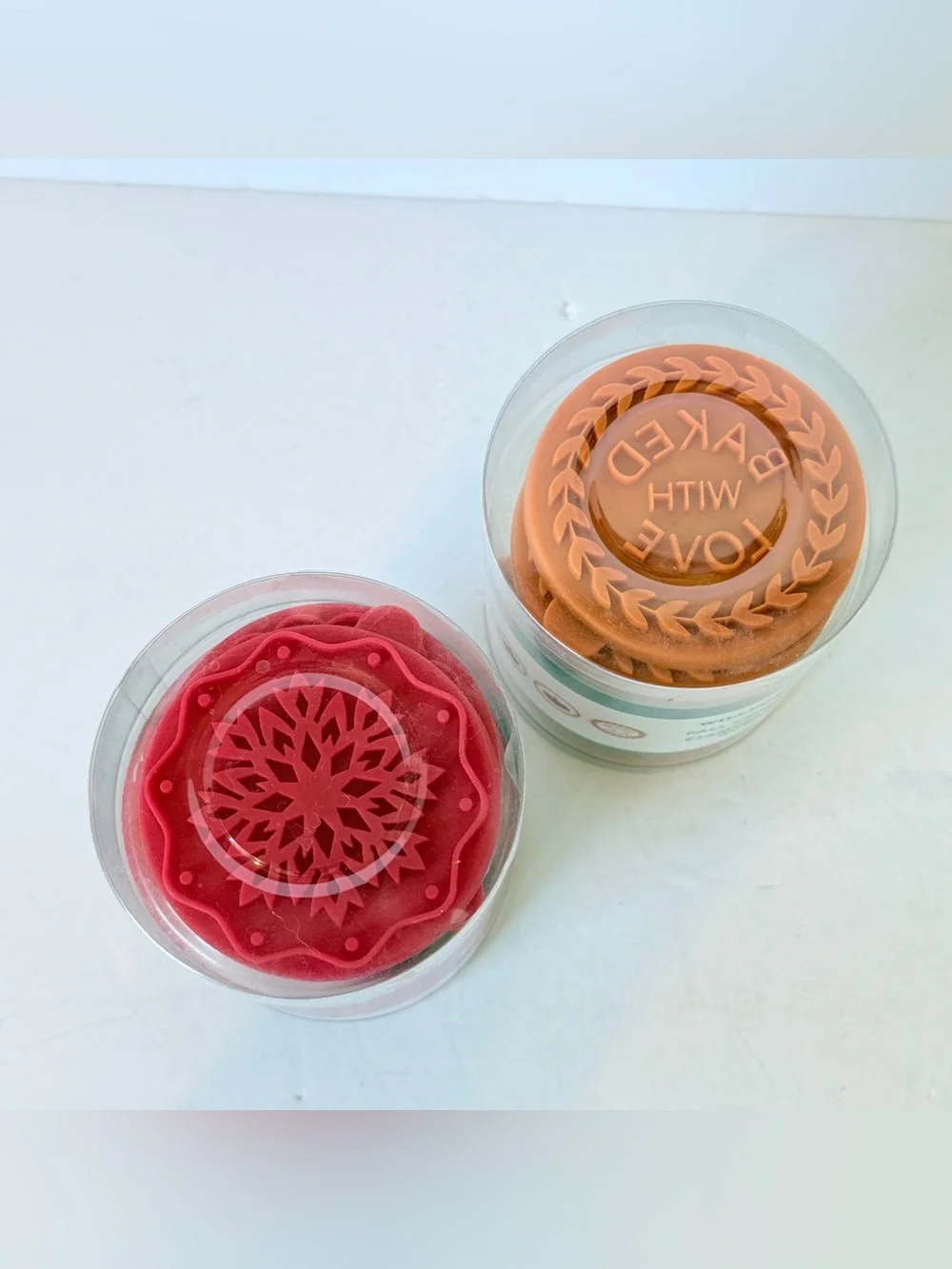 Set of 2 NEW Williams Sonoma Seasonal Silicone Cookie Stamp Sets Holiday & Fall